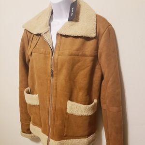 Brand New MISS ME suede zip jacket S